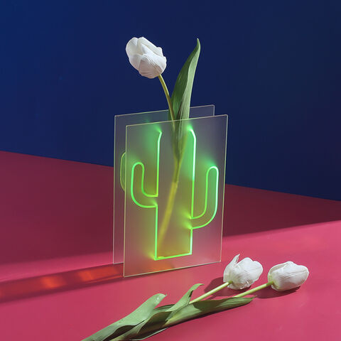 INS Style Nordische Acryl Vase Imagismus Farbe Acryl Blumenvase Elegante Hochzeitsdeko Vase