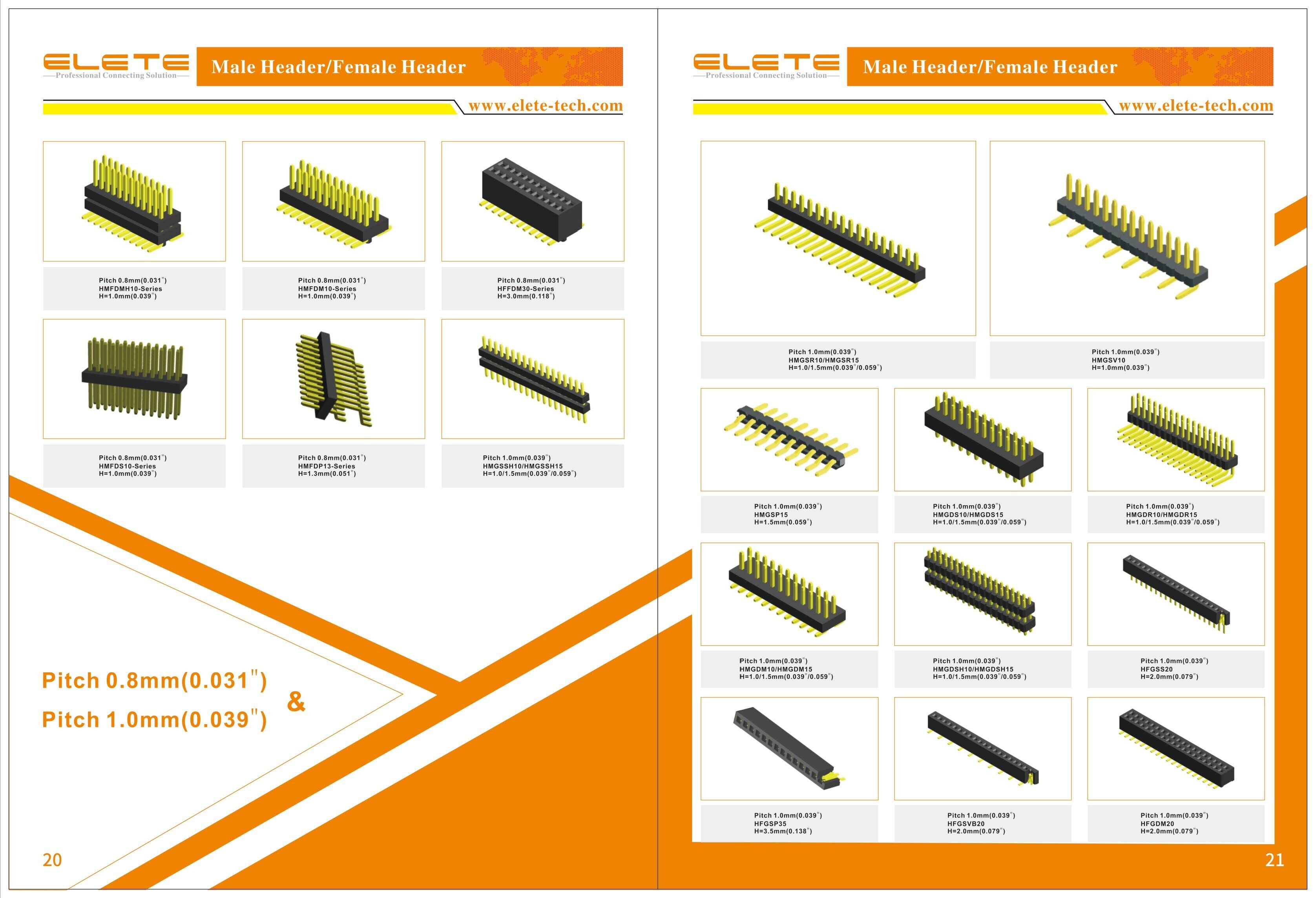 1.27mm Ribbon Cable Pcb Connectors, Idc Socket 8p, 12p, 14p,18p, 20p ...