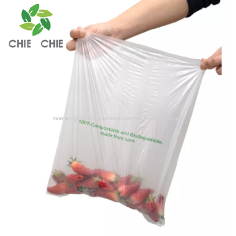 Sacs d'emballage transparents en plastique pour aliments, fruits et légumes, pour supermarché, en rouleau