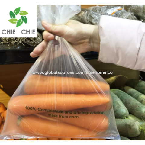 Sacs d'emballage transparents en plastique pour aliments, fruits et légumes, pour supermarché, en rouleau