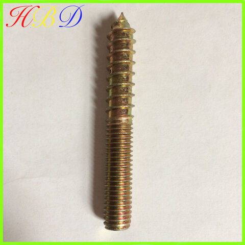 Zinc plated dual thread screw