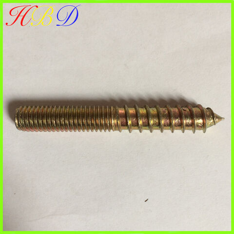 Zinc plated dual thread screw