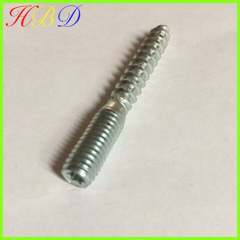 Zinc plated dual thread screw