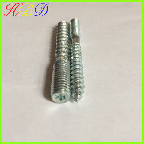 Zinc plated dual thread screw