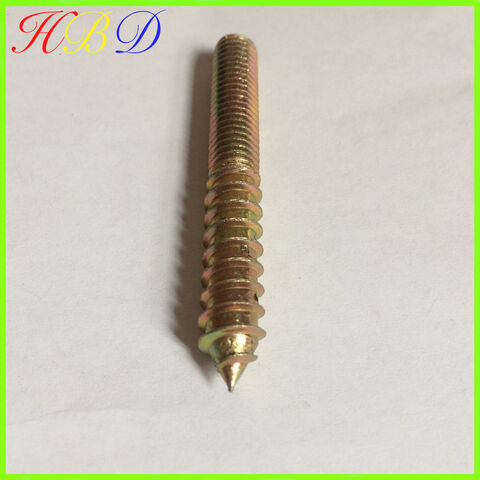 Zinc plated dual thread screw