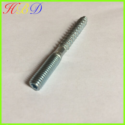 Zinc plated dual thread screw