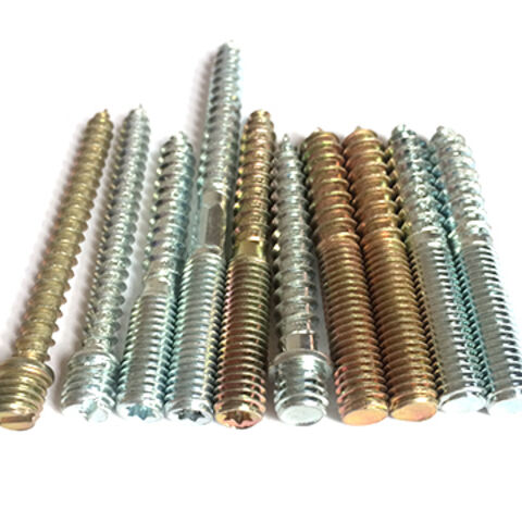 Factory produces double toothed wooden screws
