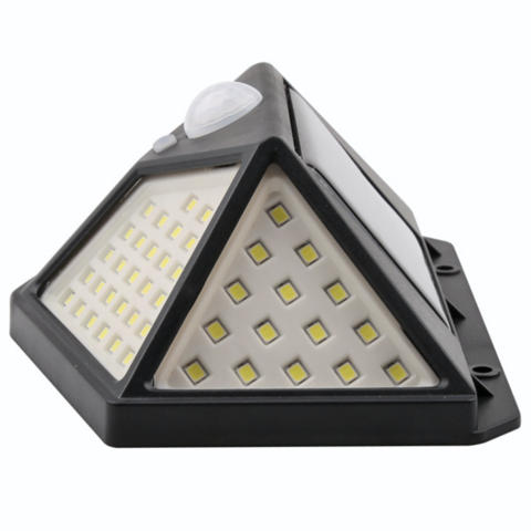Solarleuchten für den Außenbereich, IP65 Wasserdichte Wandleuchte mit Bewegungssensor, 100 LED Sicherheitsstrahler