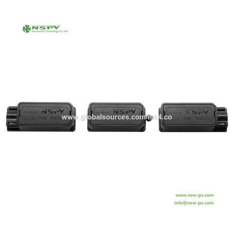 Boîte de jonction pour panneaux solaires 1500 VDC avec diode en ligne pour la connexion et la protection des panneaux photovoltaïques