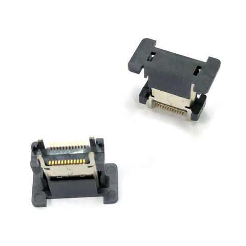 Montaje vertical 16pin USB 2,0 USB C conectores Micro USB para cargador de coche