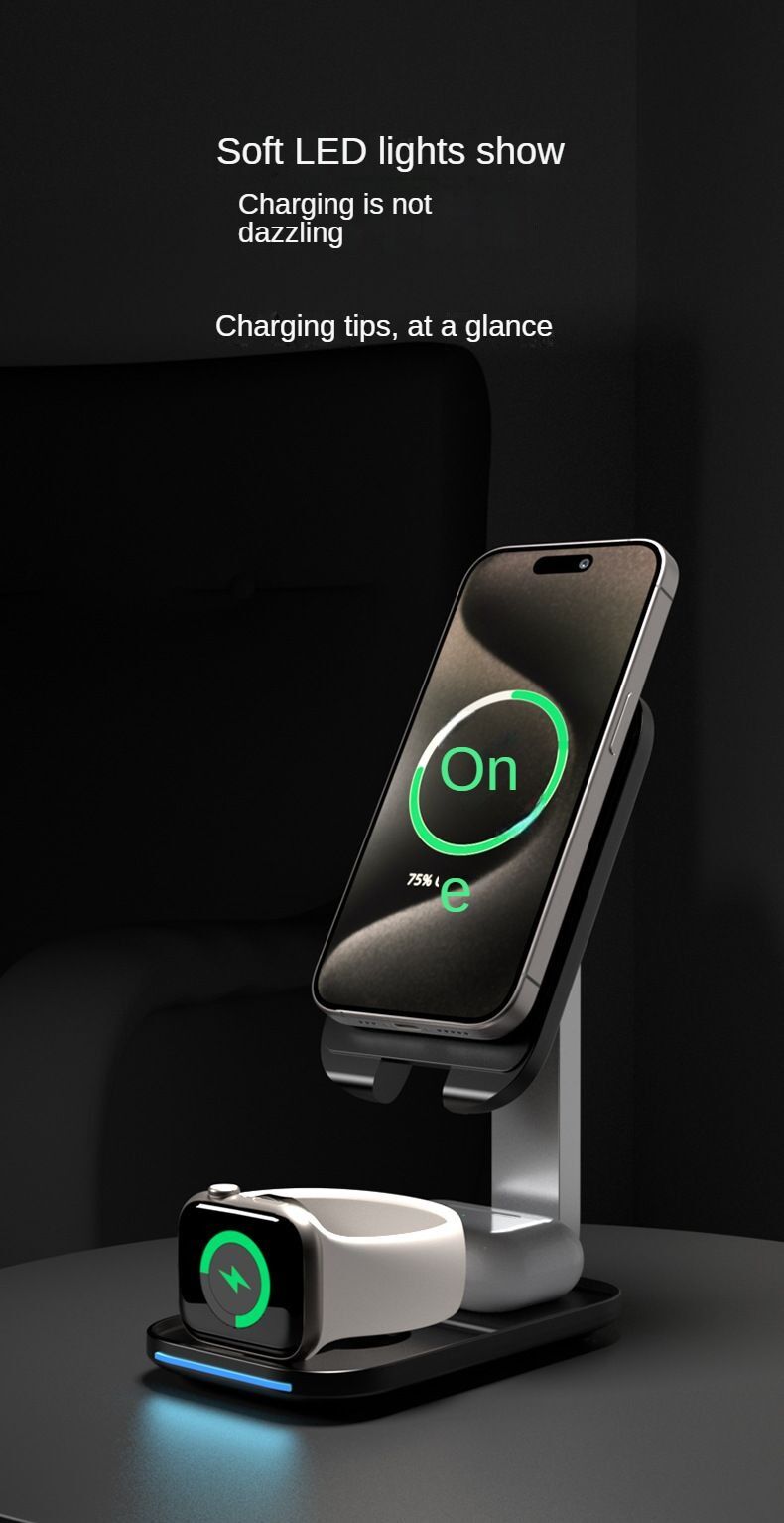 3 In 1 Wireless Charger Fast Charge Support Magsafe Applicable To Apple