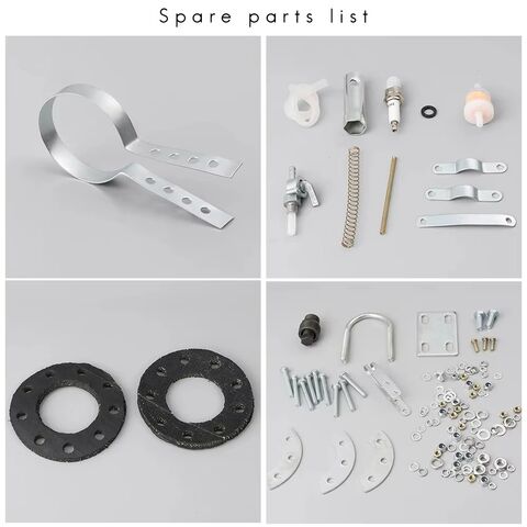 Kit Completo de Motor de Gasolina 60CC para Bicicleta, Motor de Gasolina de 2 Tiempos con Tanque de Combustible y Acelerador