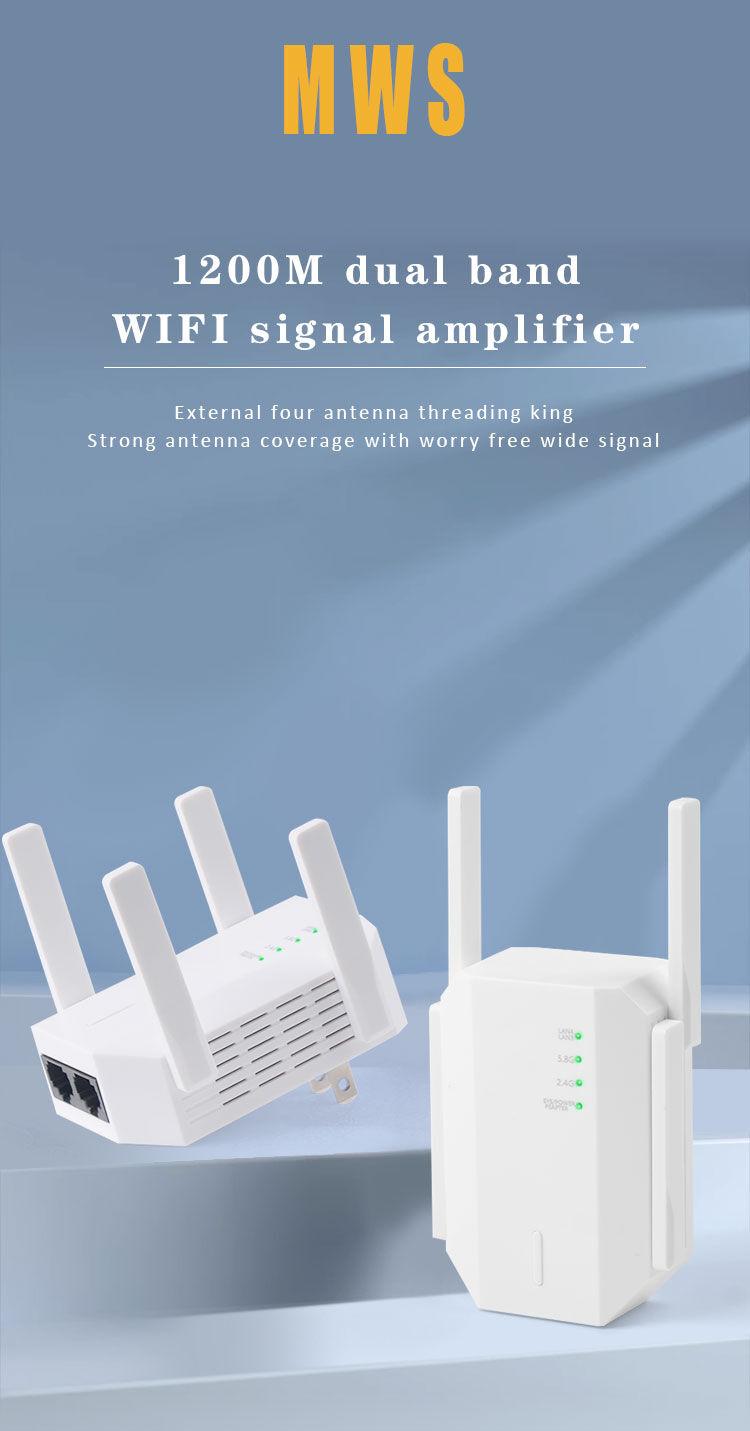 Network Wifi Repeater Ap With 2.4g/5.8g Dual Brands Wifi 1200m Rate And ...