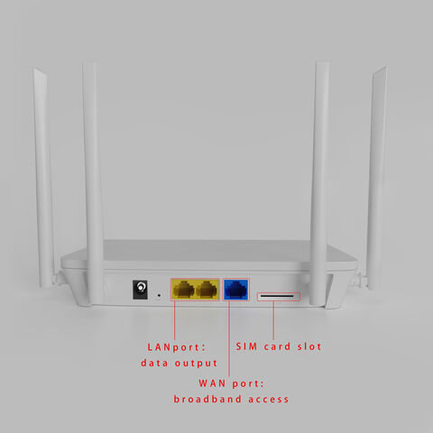 Router 4G para Uso Doméstico con Ranura para Tarjeta SIM, Router de 300 Mbps, Soporta Hasta 150 Conexiones de Dispositivos Móviles