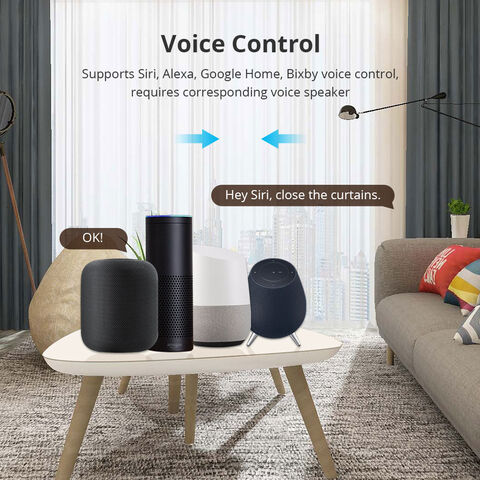Zemismart materia sobre WiFi diapositiva cortina inteligente homekit smartthings Google Home App Control por Siri control de voz fácil instalación