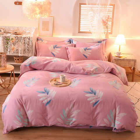 Échantillon gratuit de housse de couette brodée, draps de lit colorés, housse de couette jacquard complète, couette double en velours