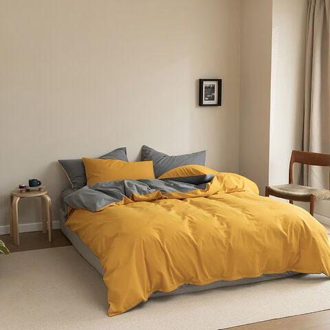 Échantillon gratuit de housse de couette brodée, draps de lit colorés, housse de couette jacquard complète, couette double en velours