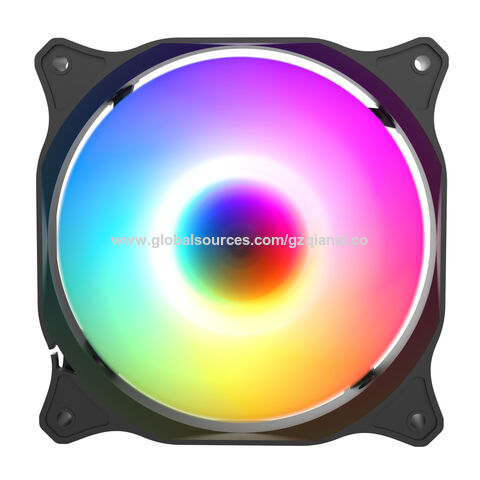 Ventilateur de boîtier PC haute performance, ventilateur de refroidissement d'ordinateur OEM personnalisé, lumière LED de haute qualité, ventilateur RGB de refroidissement pour ordinateur