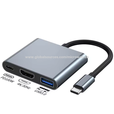 Hubs USB Tipo C para HDMI 3 em 1, 4 em 1, 7 em 1 personalizados com preço de fábrica mais vendidos