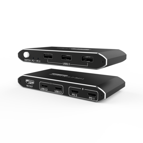 Tipo-c de alta calidad al por mayor directo KVM Swicther 4K * 2K @ 60Hz 3 * USB2.0 del interruptor del hdmi de KVM del precio competitivo de la fábrica