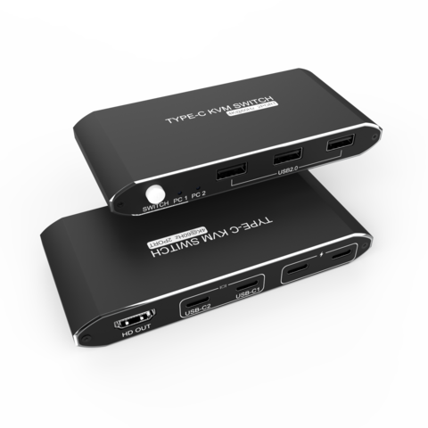 Tipo-c de alta calidad al por mayor directo KVM Swicther 4K * 2K @ 60Hz 3 * USB2.0 del interruptor del hdmi de KVM del precio competitivo de la fábrica