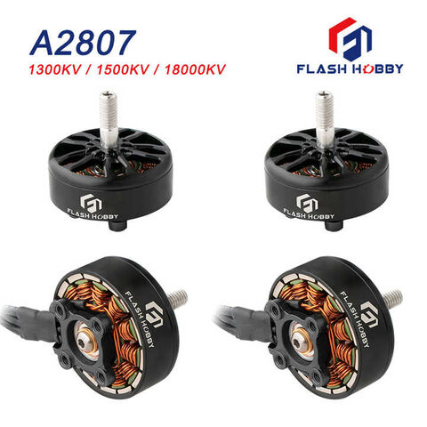Flashhobby 2807 1300kv Moteur DC Outrunner Brushless pour FPV - Moteur de course, pièces de rechange pour drone.