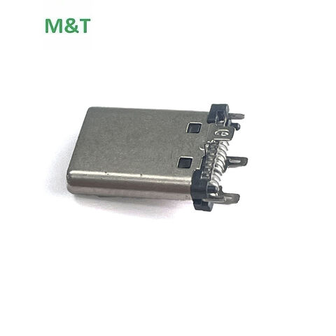 Venta al por mayor de fábrica Conector Tipo C de 24 pines Socket Tipo C Hembra Electrónica para carga de teléfonos móviles