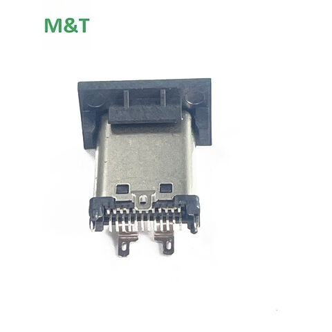 Venta al por mayor de fábrica Conector Tipo C de 24 pines Socket Tipo C Hembra Electrónica para carga de teléfonos móviles