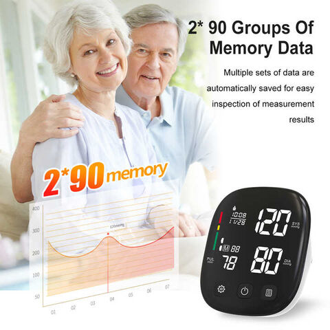 Tensiomètre numérique BP Machine Moniteurs de pression artérielle Électrique Portable Sphygmomanomètre Machine de pression artérielle au bras supérieur pour B2B
