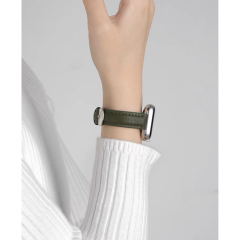 Correa de Cuero Genuino para iWatch - Correa de Cuero para Apple Watch 4/5/6/7/8/9 SE 38mm 40mm 42mm 44mm