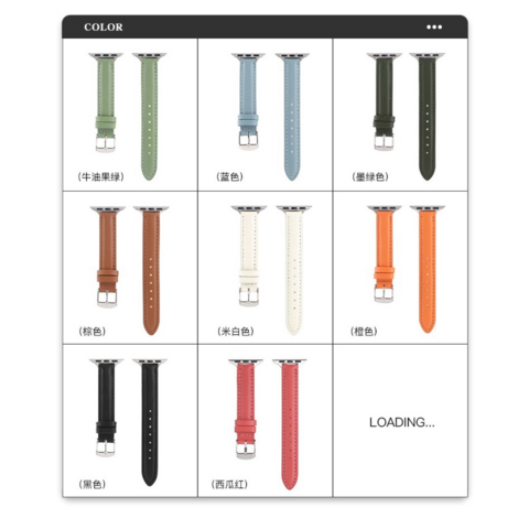 Correa de Cuero Genuino para iWatch - Correa de Cuero para Apple Watch 4/5/6/7/8/9 SE 38mm 40mm 42mm 44mm