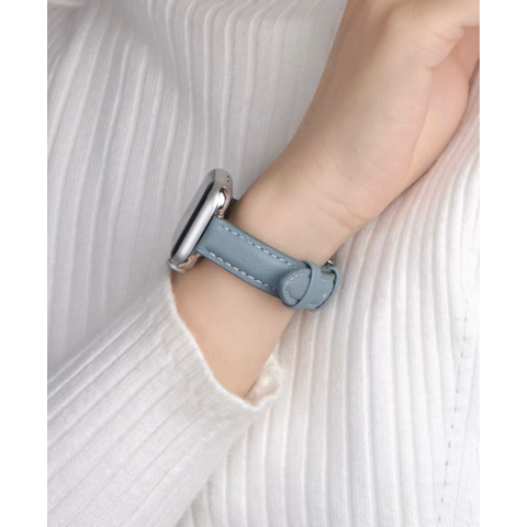 Correa de Cuero Genuino para iWatch - Correa de Cuero para Apple Watch 4/5/6/7/8/9 SE 38mm 40mm 42mm 44mm