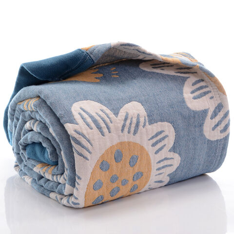 Couvertures d'emmaillotage pour bébé, couverture d'avion, couvertures chaudes et douces, jetés roses, couverture en fil de coton, couverture entièrement en coton