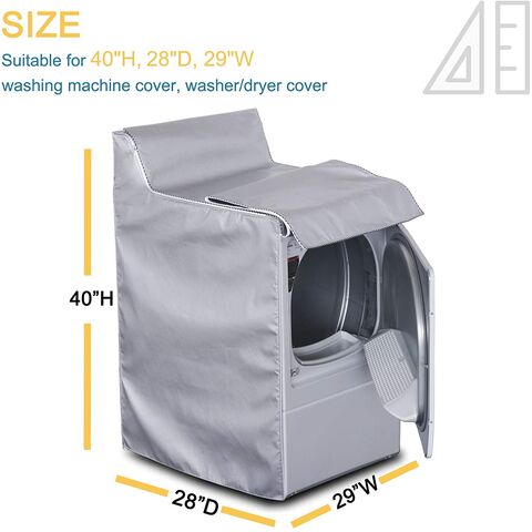 Washing Machine Cover, Washer/Dryer Cover for Top and Front Load Waterproof, Dustproof, Sunscreen