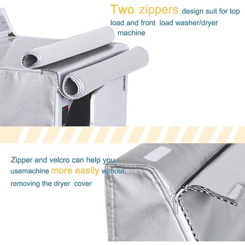 Washing Machine Cover, Washer/Dryer Cover for Top and Front Load Waterproof, Dustproof, Sunscreen