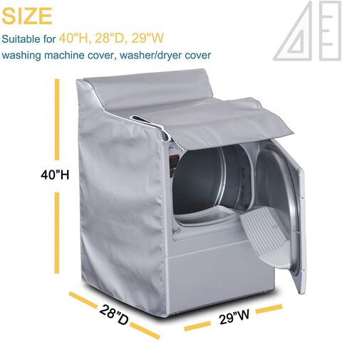 Washing Machine Cover, Washer/Dryer Cover for Top and Front Load Waterproof, Dustproof, Sunscreen