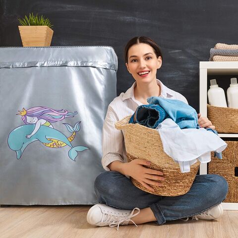 Top Load Washing Machine Dryer Cover Protector for Portable Washer,Waterproof UV and Dust Resistance
