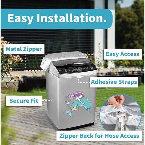 Top Load Washing Machine Dryer Cover Protector for Portable Washer,Waterproof UV and Dust Resistance