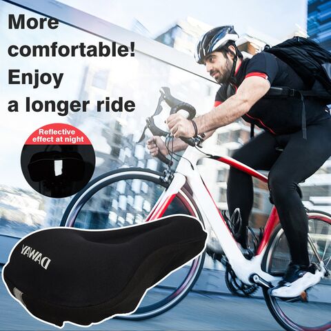 Komfortabler Fahrradsattelbezug - Extra weiche Gel- & Schaumstoffpolsterung für Heimtrainer