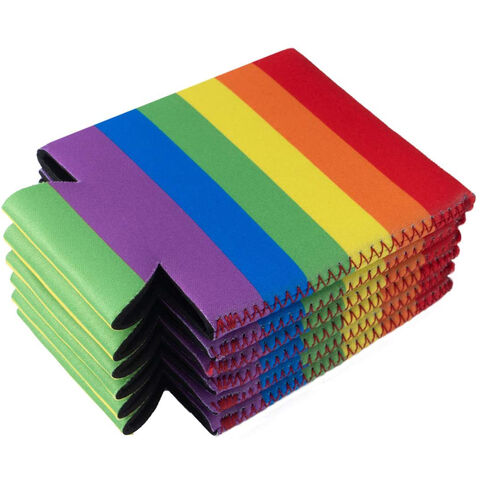 Pacote de 12 Enfriadores de Latas, Capas de Neoprene para Latas, Coolies de Bebida de Cerveja Lisos para Casamentos, Festas no atacado