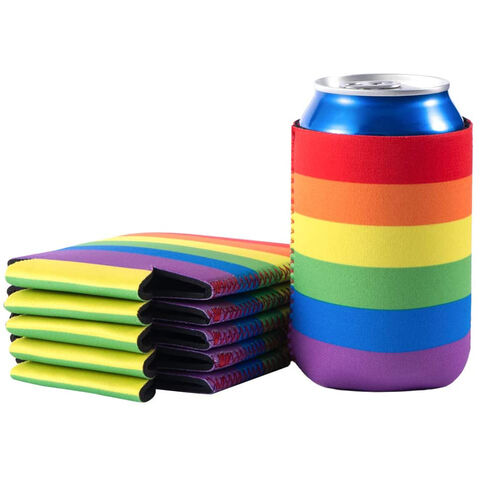 Pacote de 12 Enfriadores de Latas, Capas de Neoprene para Latas, Coolies de Bebida de Cerveja Lisos para Casamentos, Festas no atacado
