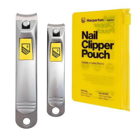 Ensemble de Coupe-Ongles Harperton - 2 Pièces en Acier Inoxydable, Coupe-Ongles Professionnel pour Ongles de Mains et de Pieds
