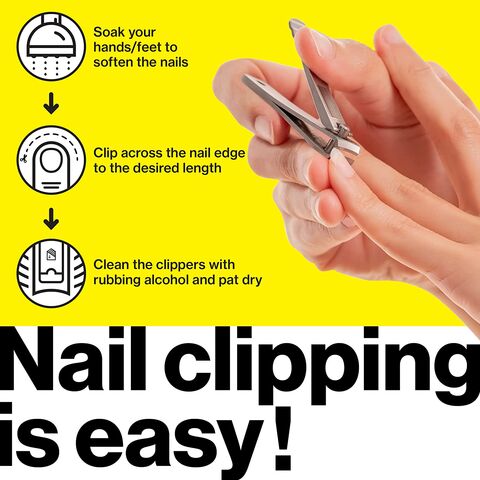 Ensemble de Coupe-Ongles Harperton - 2 Pièces en Acier Inoxydable, Coupe-Ongles Professionnel pour Ongles de Mains et de Pieds