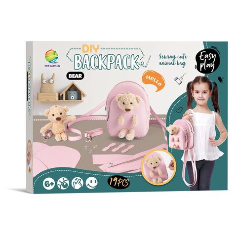 Kit DIY para bolso tejido a mano, bolso de mensajero, mochila infantil, regalo creativo al por mayor