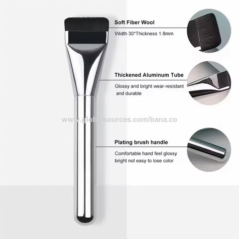 Productos de Tendencia 2024: Brochas de maquillaje de alta gama, ultra finas, planas, para base líquida