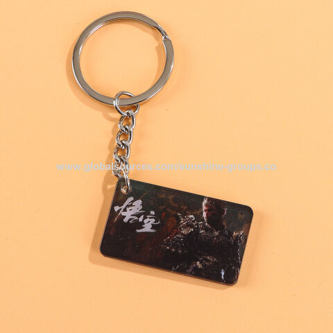 Black Myth Wukong: Ornamentos de suporte de acrílico periféricos, personalização de presentes, acessórios de chaveiro de acrílico Wukong
