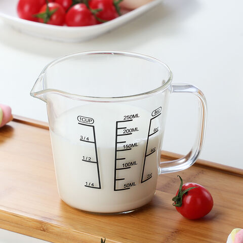 Supplier Measuring Children's Mugs Milk Mugs Water Bottle with Scale Glass Cups