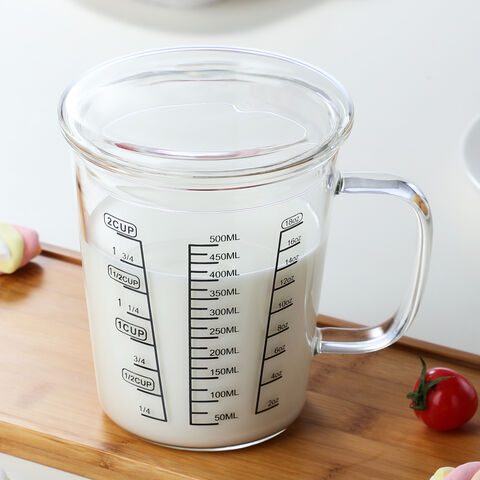Supplier Measuring Children's Mugs Milk Mugs Water Bottle with Scale Glass Cups