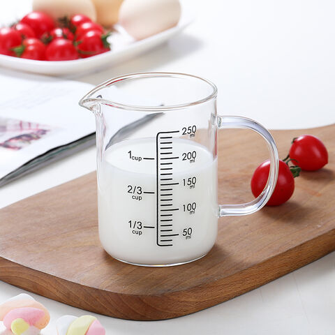 Supplier Measuring Children's Mugs Milk Mugs Water Bottle with Scale Glass Cups