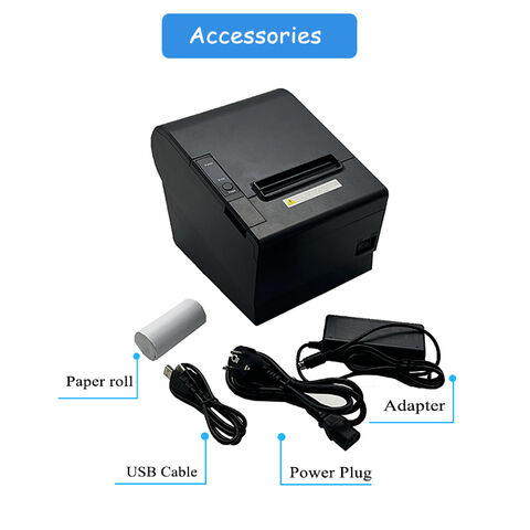 80mm Bondrucker CB811 Kabelloser Bluetooth Thermobondrucker mit Auto Cutter für Geschäftskarten Druckmaschine 250mm/s